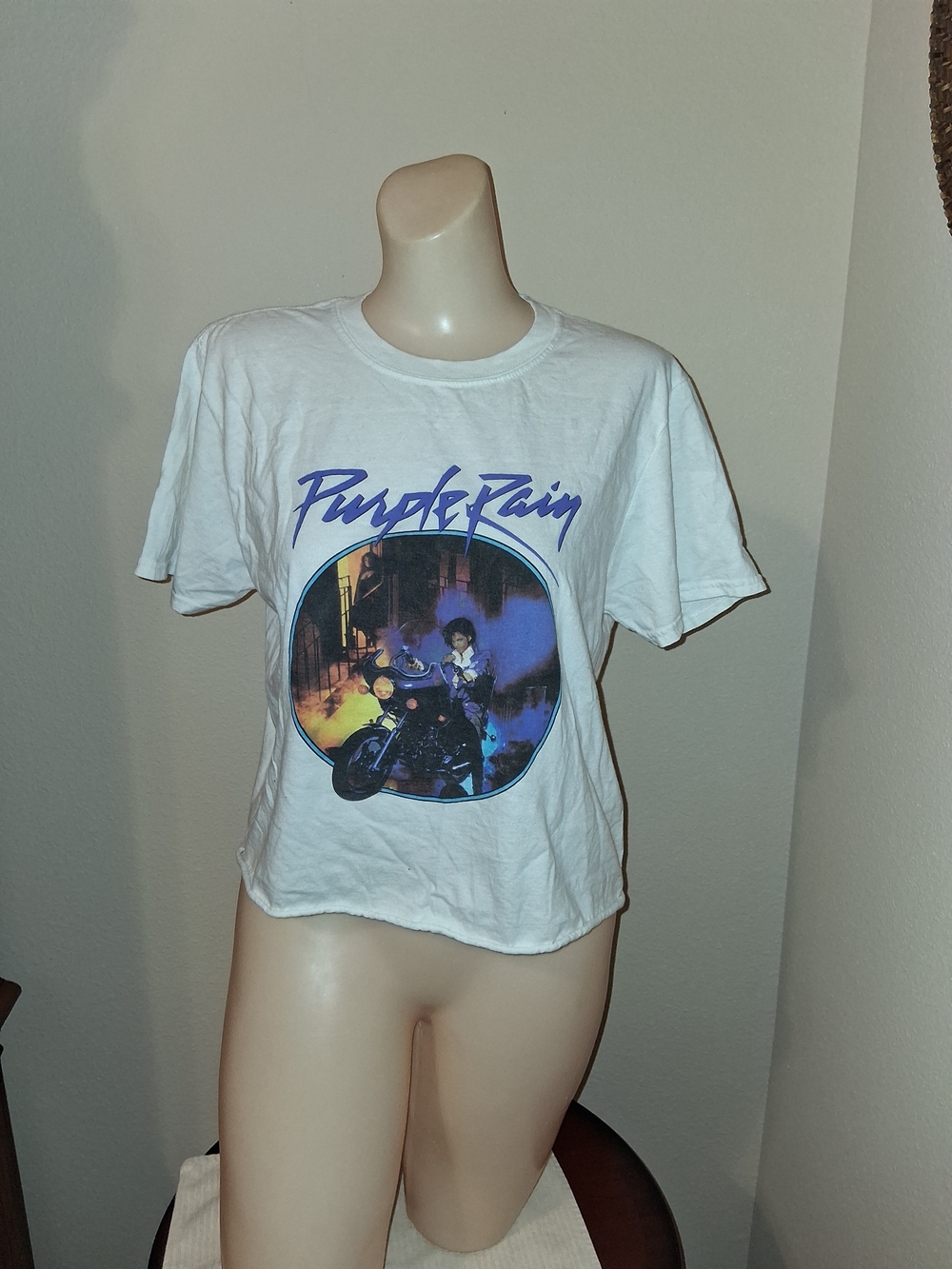 Prince White Short-Sleeve 'Purple Rain' Graphic Tee